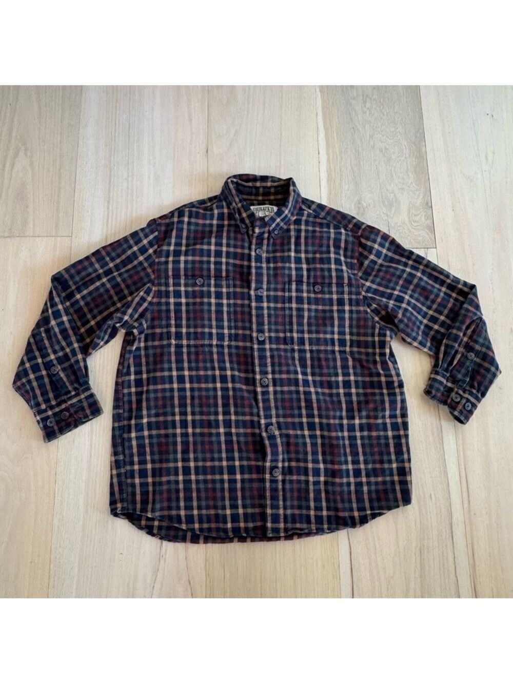Duluth Trading Co. Plaid Long Sleeve Casual Button Down Shirt Size Large